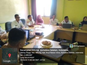 Camat Nibung dan TPP P3MD Kabupaten Muratara gelar Sosialisasi Pemutakhiran Data IDM Tahun 2024