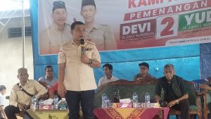 Kampanye Dialogis Devi-Yudi di Kelurahan Karang Jaya “Devi Komitmen akan Bantu 100 Juta Perdesa Untuk Pemuda dan UMKM”