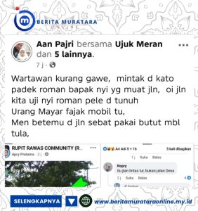Jurnalistik Muratara Heboh, Ancaman di Medsos Tuai Kecaman dari Insan Pers