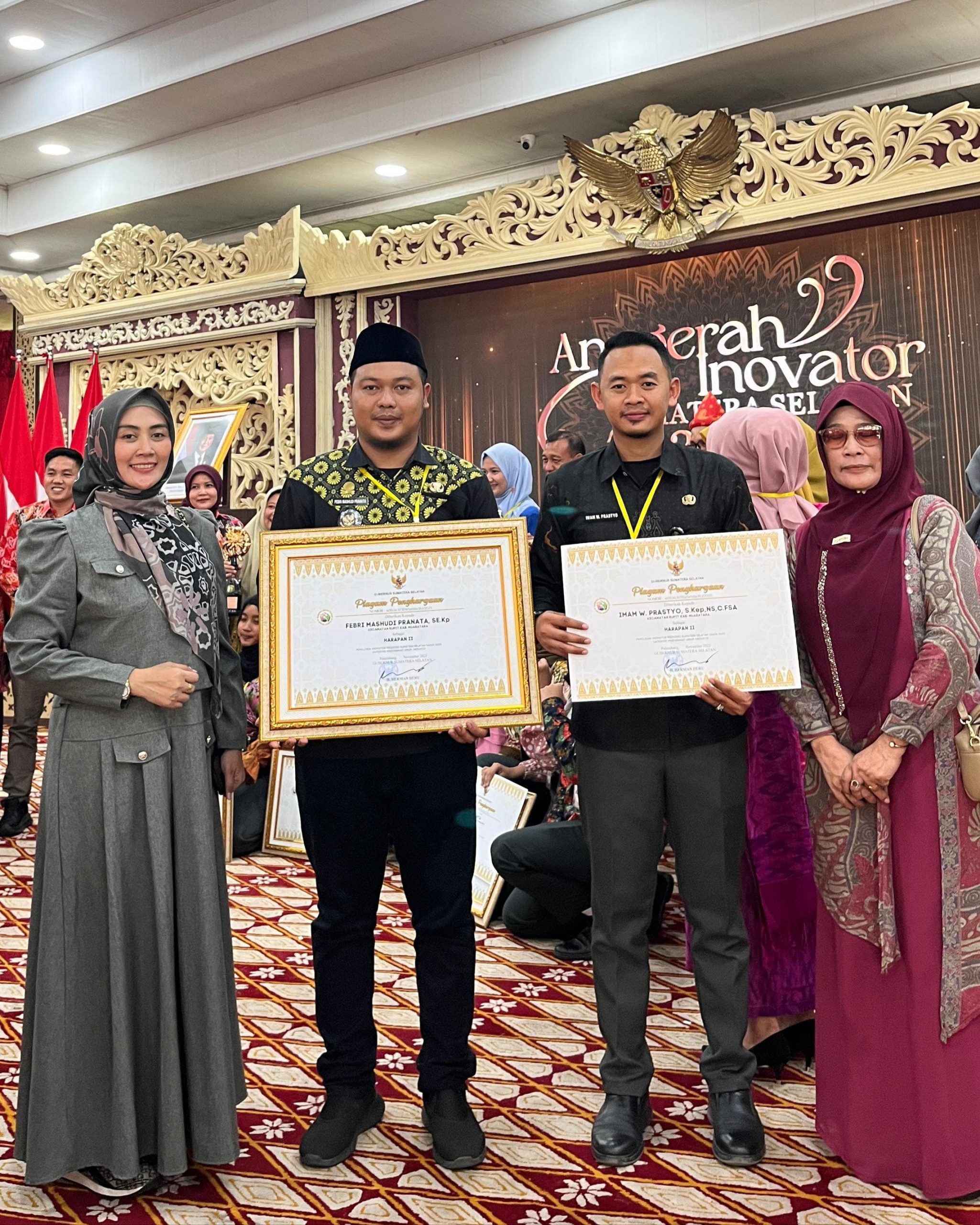 Febri M. Pranata dan Imam W. Prastyo Raih Penghargaan Harapan II Lomba Inovasi Sumsel 2024, Wakili Kabupaten Muratara