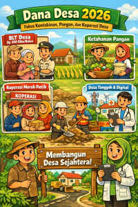 Dana Desa 2026 Fokus Kemiskinan Ekstrem, Ketahanan Pangan, dan Koperasi Merah Putih