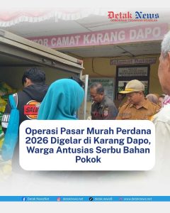 Operasi Pasar Murah Perdana 2026 Digelar di Karang Dapo, Warga Antusias