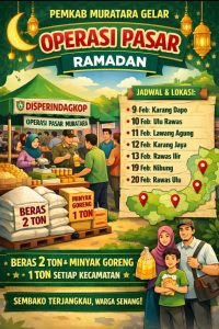 Pemkab Muratara Gelar Operasi Pasar Ramadan, Tujuh Kecamatan Disiapkan Tenda