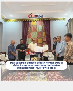 Pemkab Muratara Audiensi BKBK dengan Gubernur Sumsel di Griya Agung