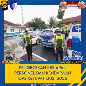 Kasat Lantas Polres Muratara Cek Kesiapan Personel Jelang Operasi Ketupat Musi 2026