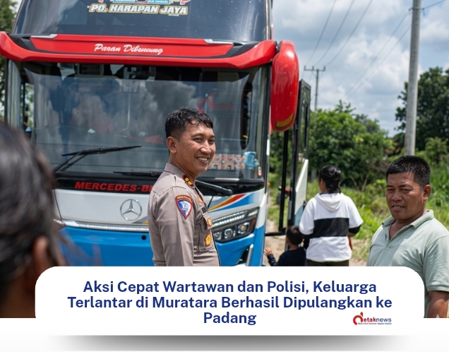 Aksi Peduli Wartawan dan Polisi di Muratara: Bantu Keluarga Terlantar Pulang ke Padang