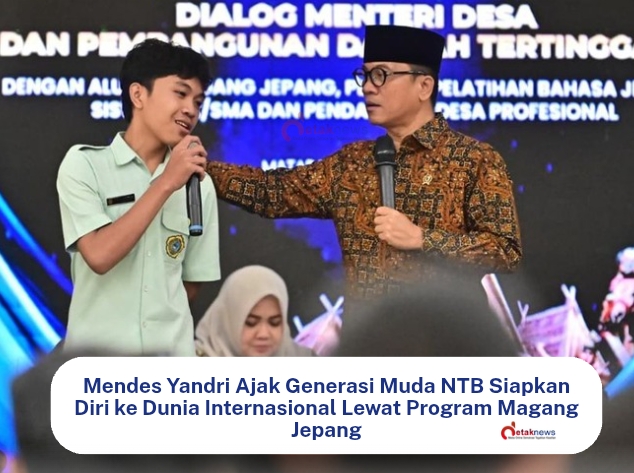 Mendes Yandri Ajak Generasi Muda NTB Siapkan Diri ke Dunia Internasional Lewat Program Magang Jepang