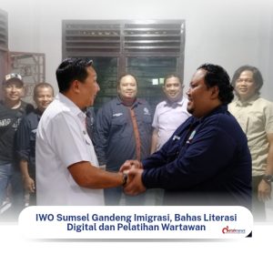 IWO Sumsel Gandeng Imigrasi, Bahas Literasi Digital dan Pelatihan Wartawan