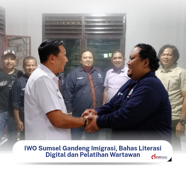 IWO Sumsel Gandeng Imigrasi, Bahas Literasi Digital dan Pelatihan Wartawan