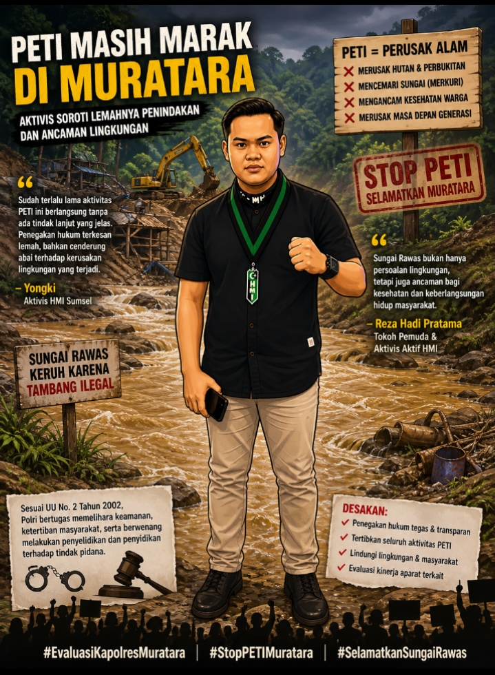 PETI Masih Marak di Muratara, Aktivis dan Tokoh Pemuda Soroti Lemahnya Penindakan serta Ancaman Kerusakan Lingkungan