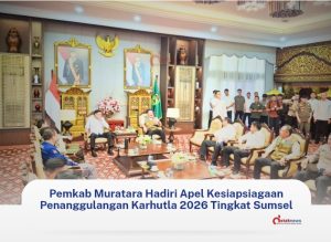 Pemkab Muratara Hadiri Apel Kesiapsiagaan Penanggulangan Karhutla 2026 Tingkat Sumsel